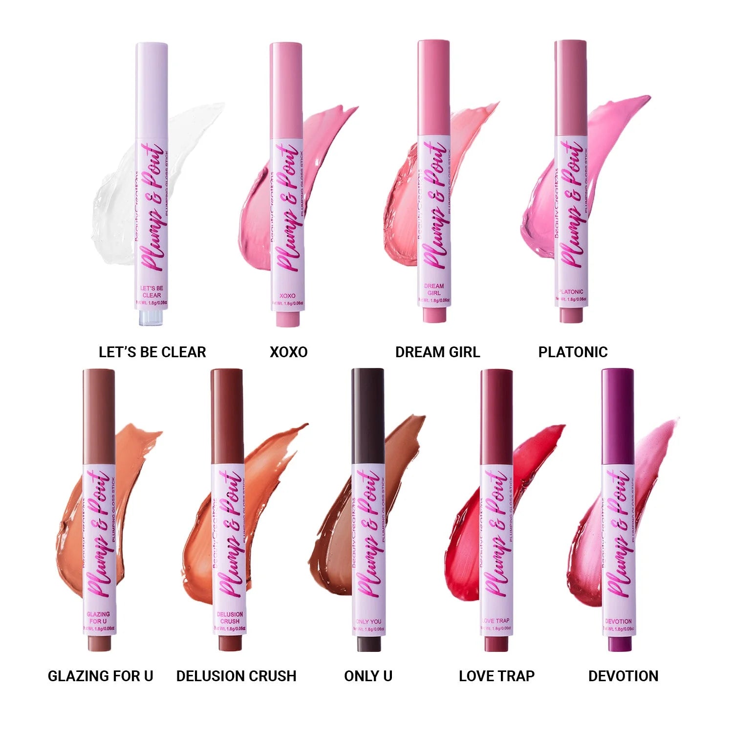 Beauty Creations Plump & Pout Plumping Gloss Stick